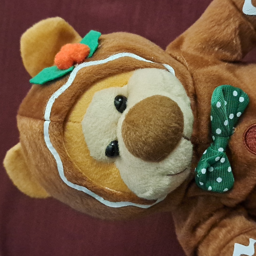 Gingerbread Stuffed Bear - Picture 4 of 4
